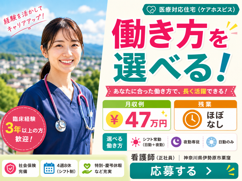 株式会社AT医療対応住宅ケアホスピス粟窪の求人・転職情報