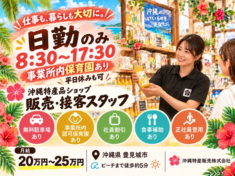 沖縄特産販売株式会社の求人・転職情報