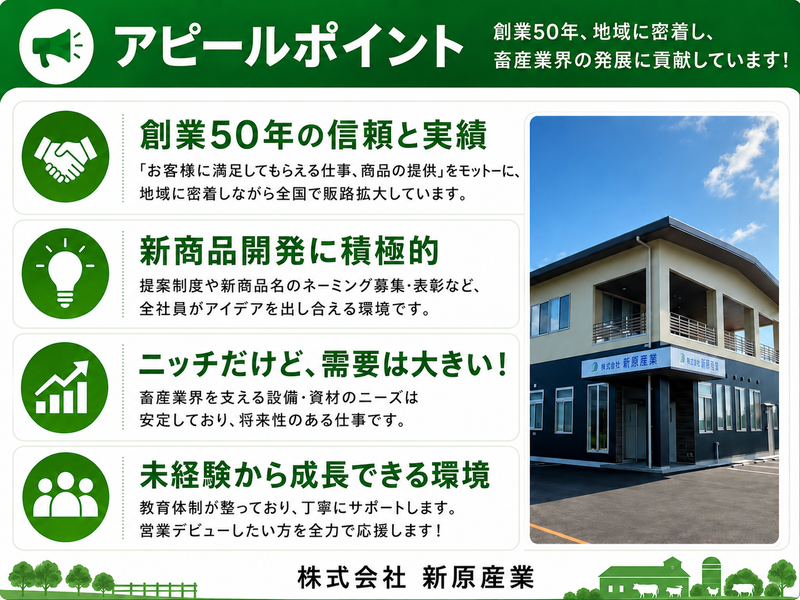 株式会社新原産業の求人・転職情報