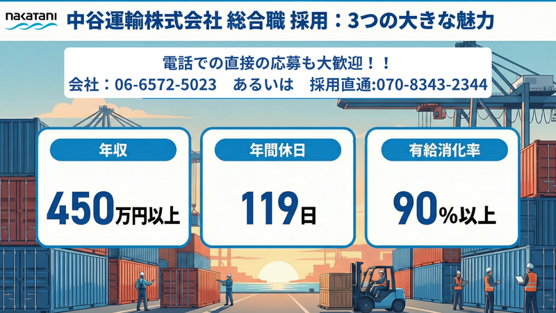 中谷運輸株式会社の求人・転職情報