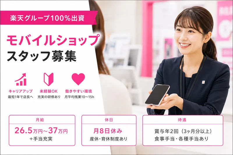 楽天モバイル ゆめタウン柳井店の求人・転職情報