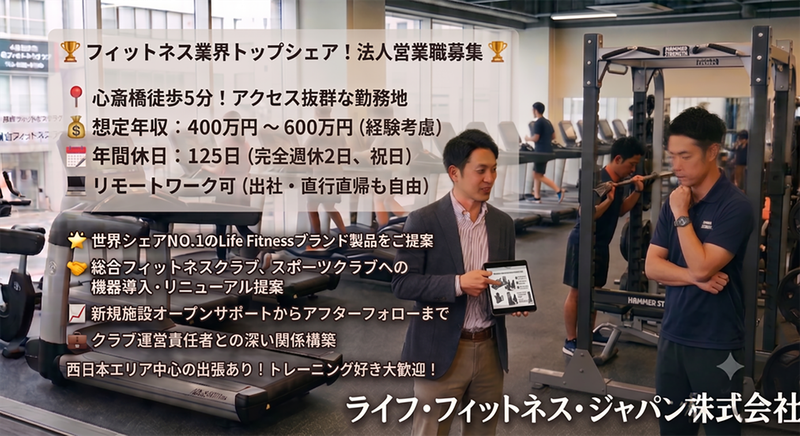 ライフ・フィットネス・ジャパン株式会社の求人・転職情報