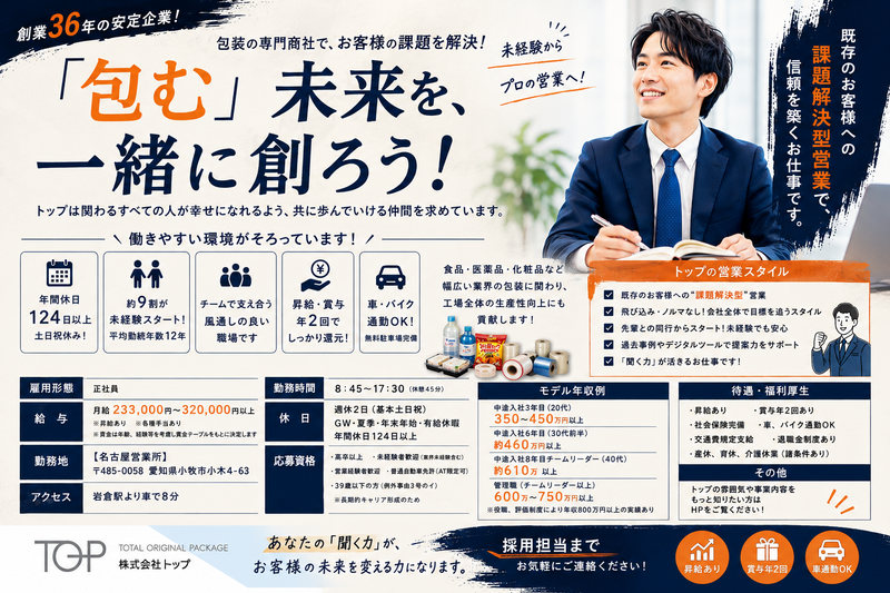 株式会社トップの求人・転職情報