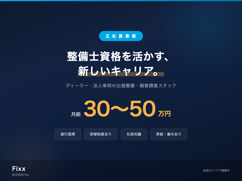 (株)Fixxの求人・転職情報