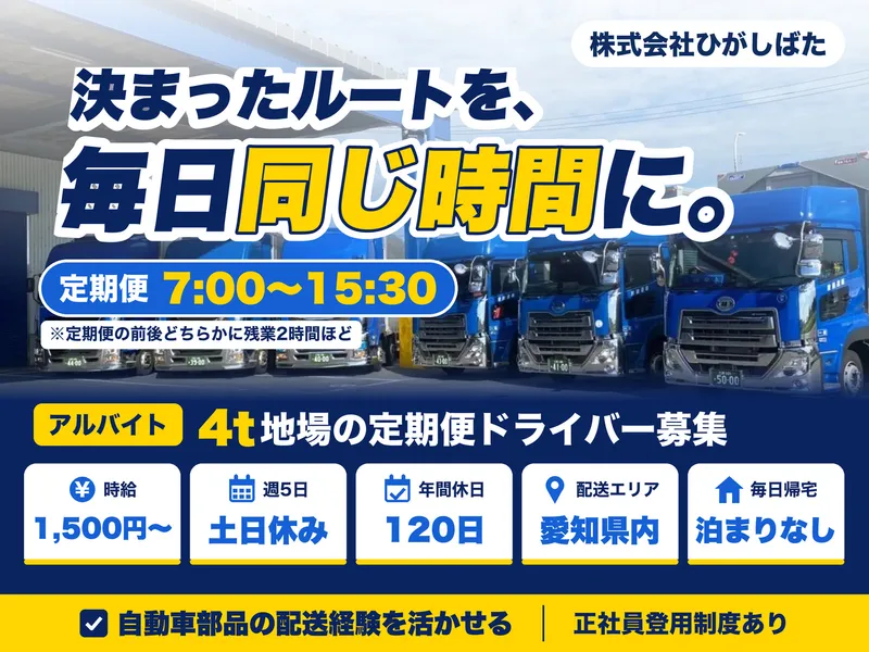 株式会社ひがしばたのアルバイト・バイト求人情報