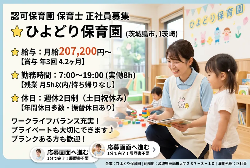 ひよどり保育園の求人・転職情報