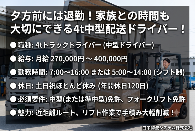 白栄物流システム株式会社の求人・転職情報