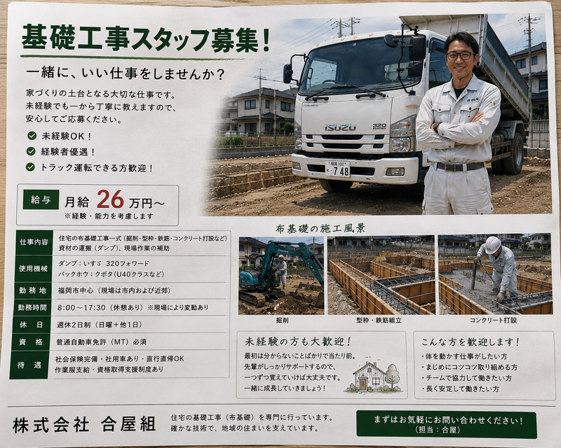 合屋組の求人・転職情報