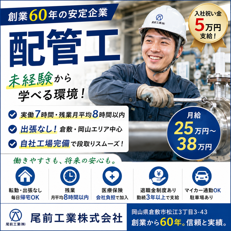 尾前工業株式会社の求人・転職情報