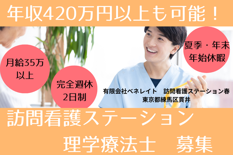 有限会社ベネレイト 訪問看護ステーション春の求人・転職情報