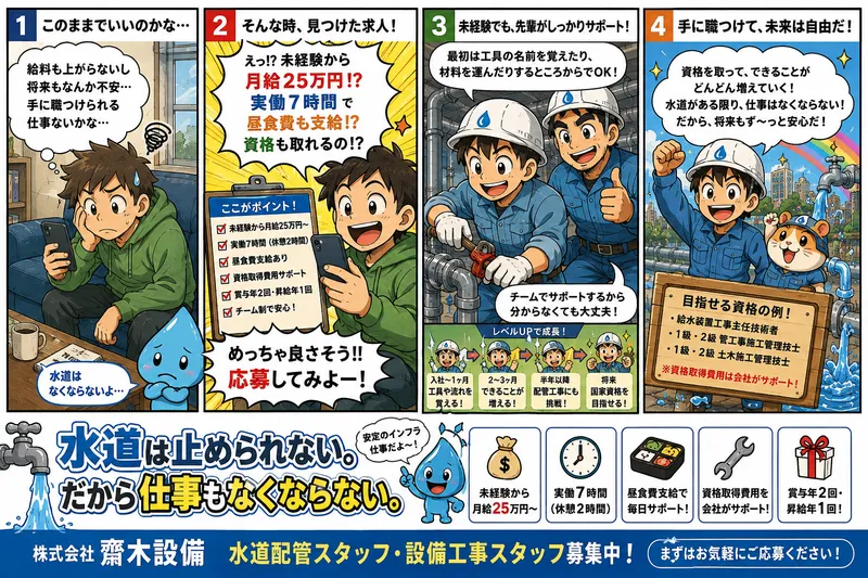 株式会社齋木設備の求人・転職情報