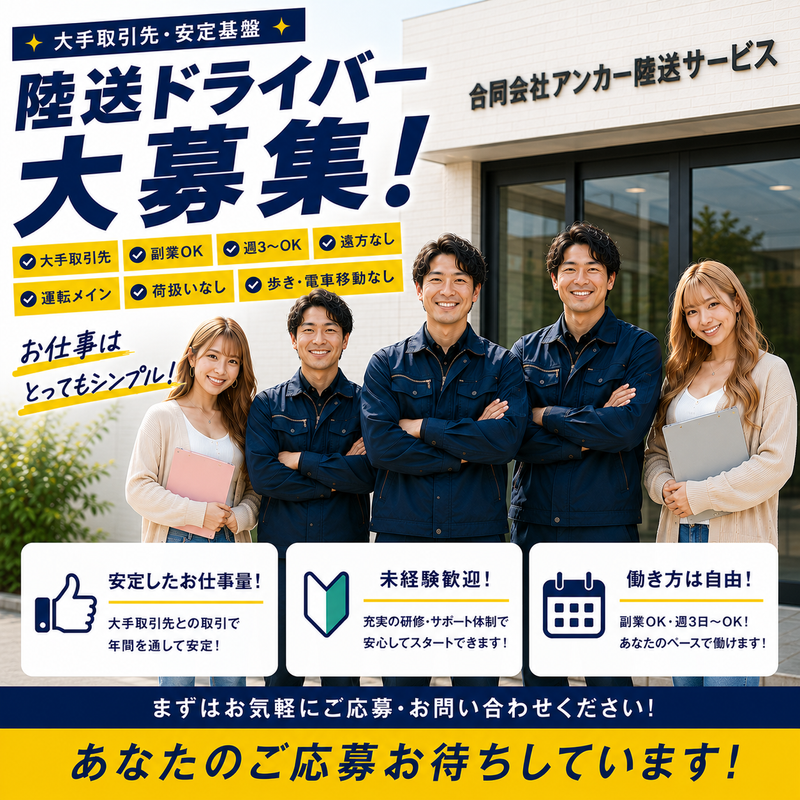 合同会社アンカー陸送サービスの求人・転職情報